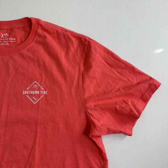 Southern Tide Graphic Crewneck Shirt Adult Size Medium Mens Casual Short Sleeve - Picture 4 of 10